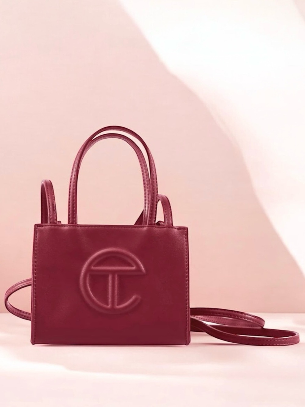 🆕 Telfar Small Shopping Mini Bag Oxblood